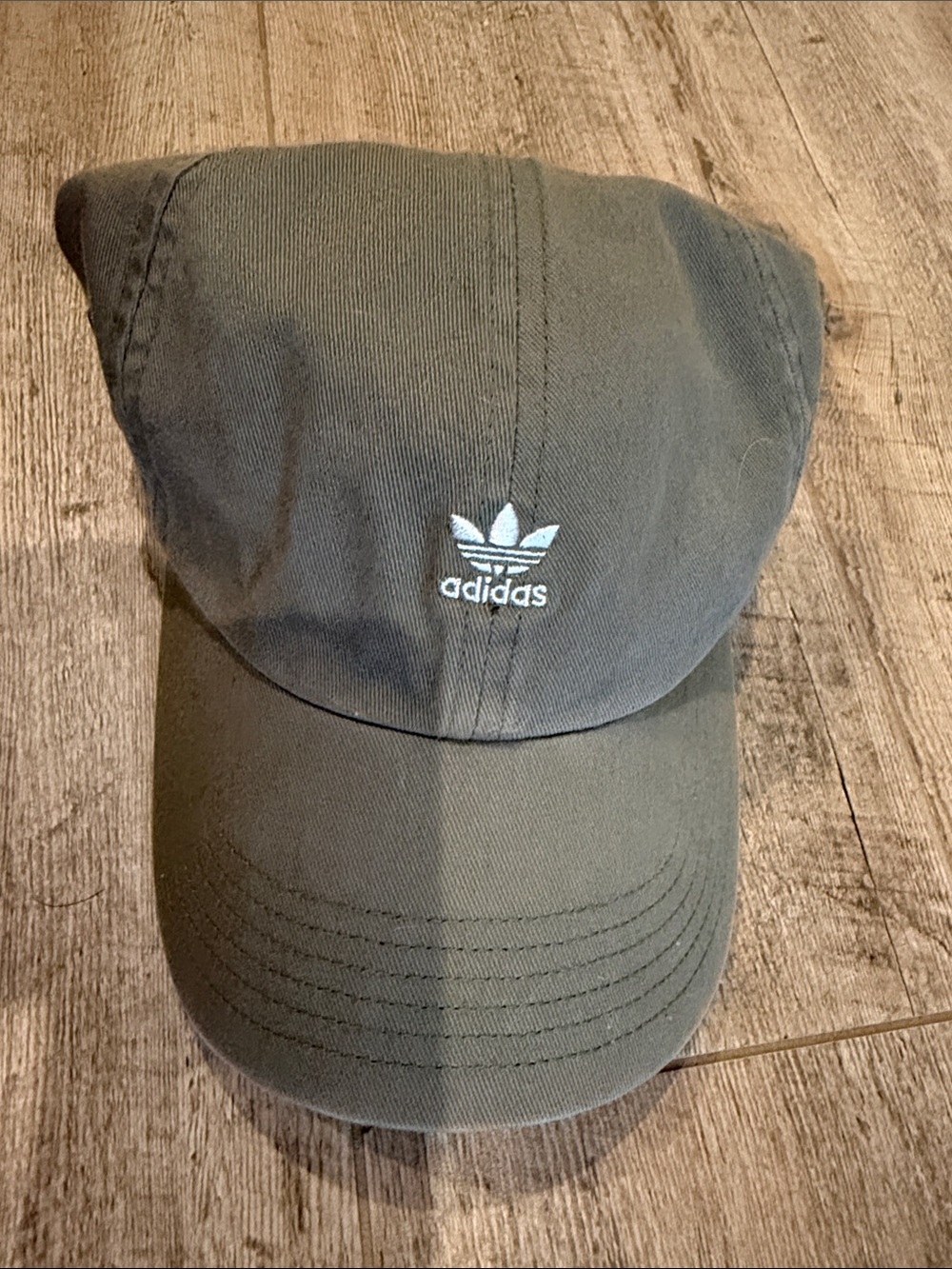 adidas Olive Green Trefoil Logo Cap